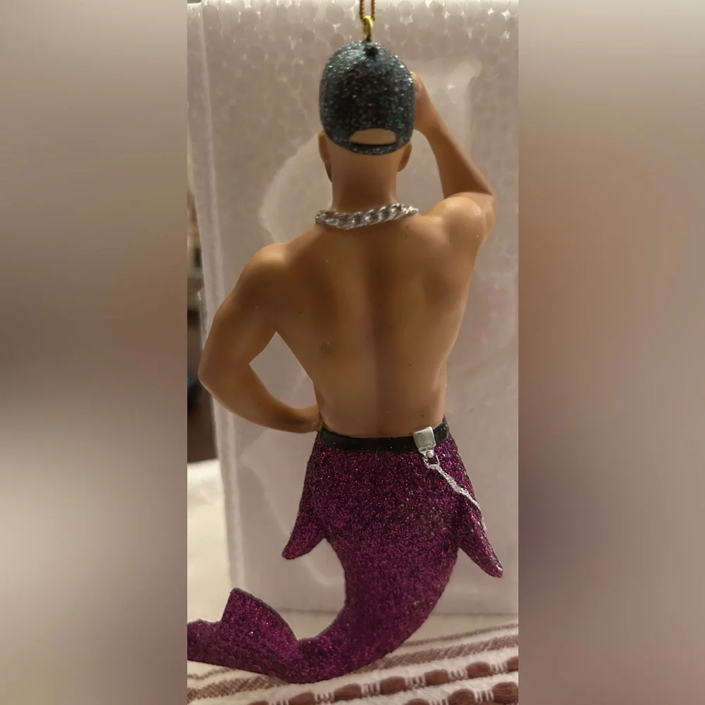 December Diamonds Merman Who’s Your Daddy? 2018 Ornament in Box - Picture 4 of 4